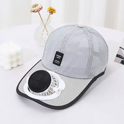 Solar Charging Cap with Fan