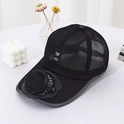 Solar Charging Cap with Fan