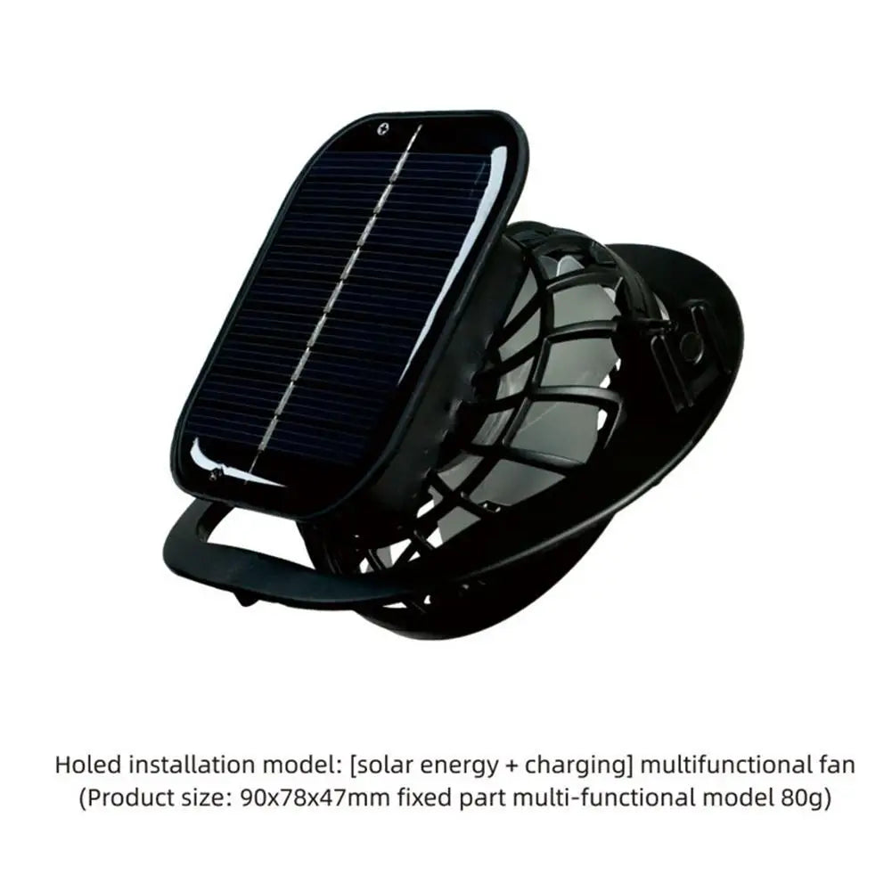 Solar Charging Cap with Fan